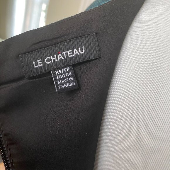 New Le Chateau Wool Blend cap sleeves Vintage Flare Dress - Picture 7 of 7